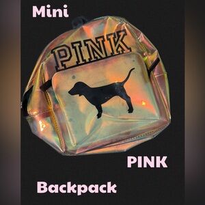 PINK Victoria's Secret Iridescent Backpack